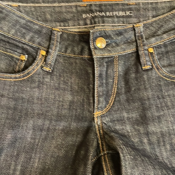 Banana Republic size zero straight cut blue jeans 30 inch inseam waist 31 inches - Picture 2 of 7